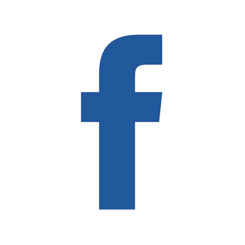 Facebook logo i blå farve